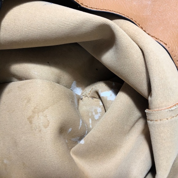 Tan Brown Faux Leather Hobo Shoulder Bag Purse - Picture 6 of 8